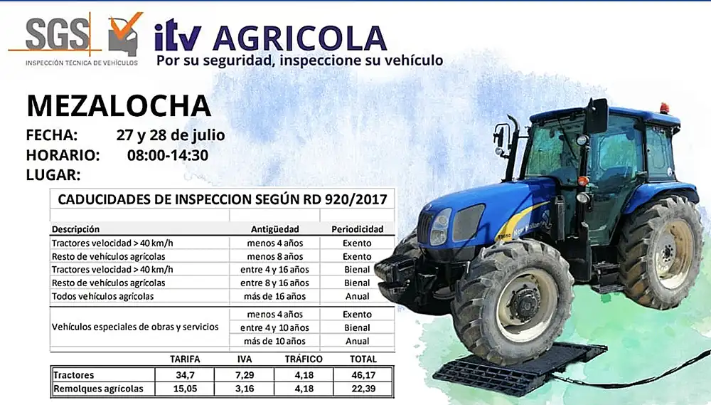 ITV agrícola Mezalocha